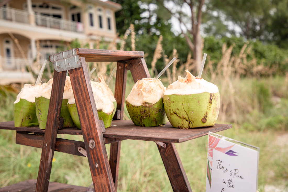 Central Florida Beach Wedding Coconuts