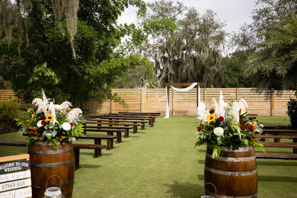 Florida Backyard Wedding Ceremony